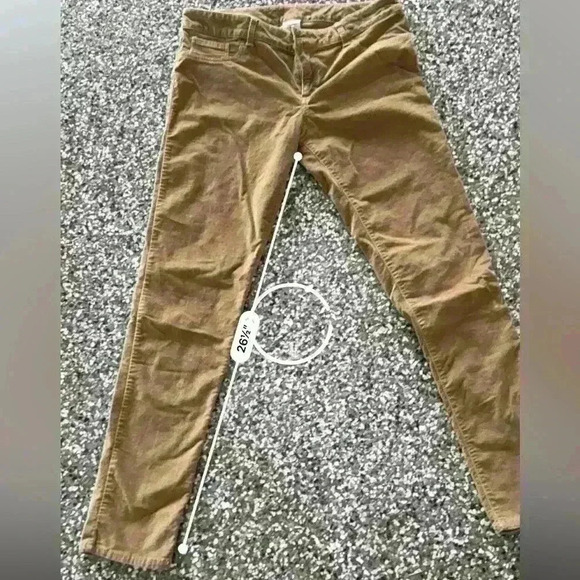 Abercrombie & Fitch Vintage Suede Straight Slim Pants Size 6 - Picture 5 of 6